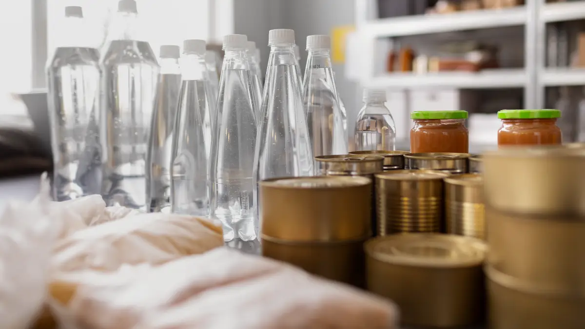 Repurpose Beverage Containers for Storage