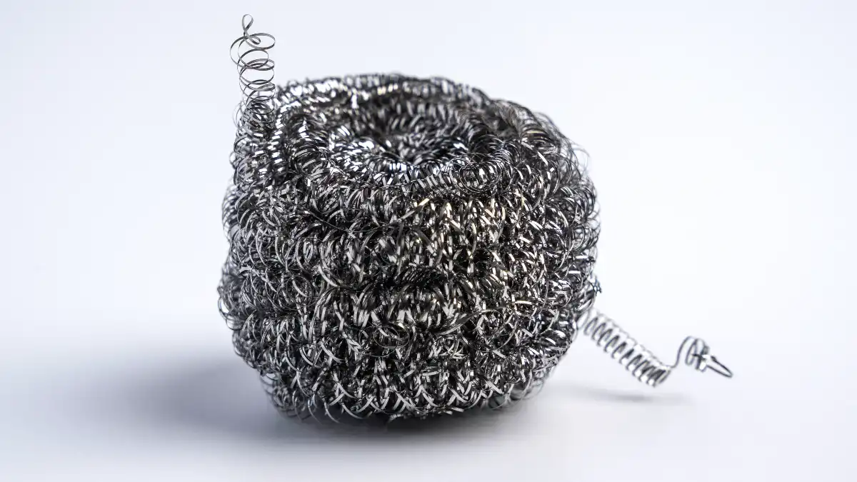 Steel Wool with 9-Volt Battery
