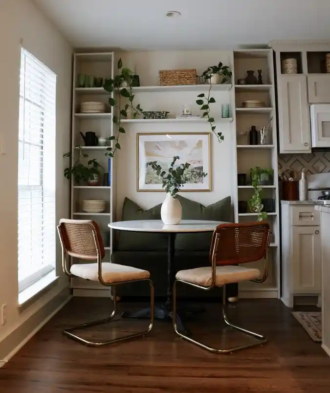 Built-In Vintage Botanical Nook