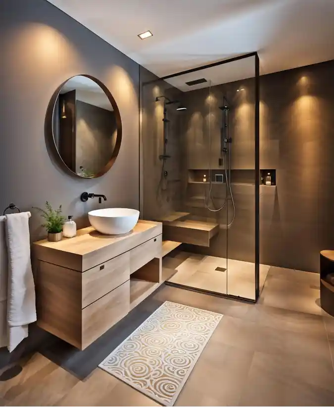 Charcoal Glass Spa Suite