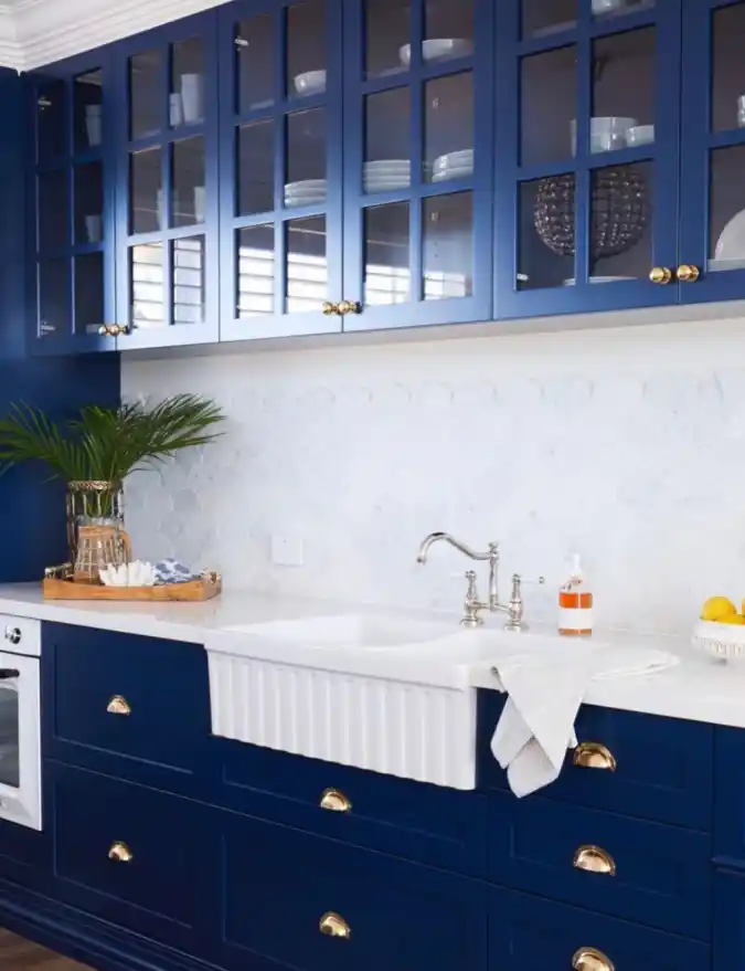 Classic Navy and Brass