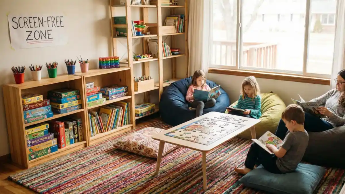 Cozy Book and Puzzle Haven