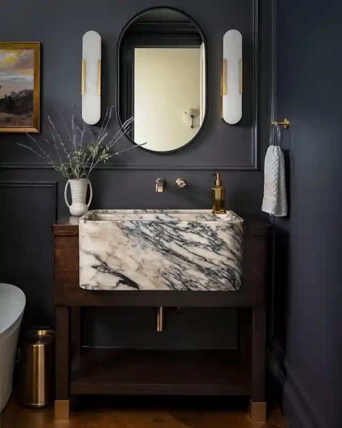 Dramatic Marble Statement