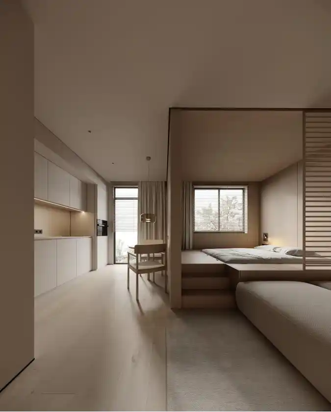 Elevated Wood Platform Zone