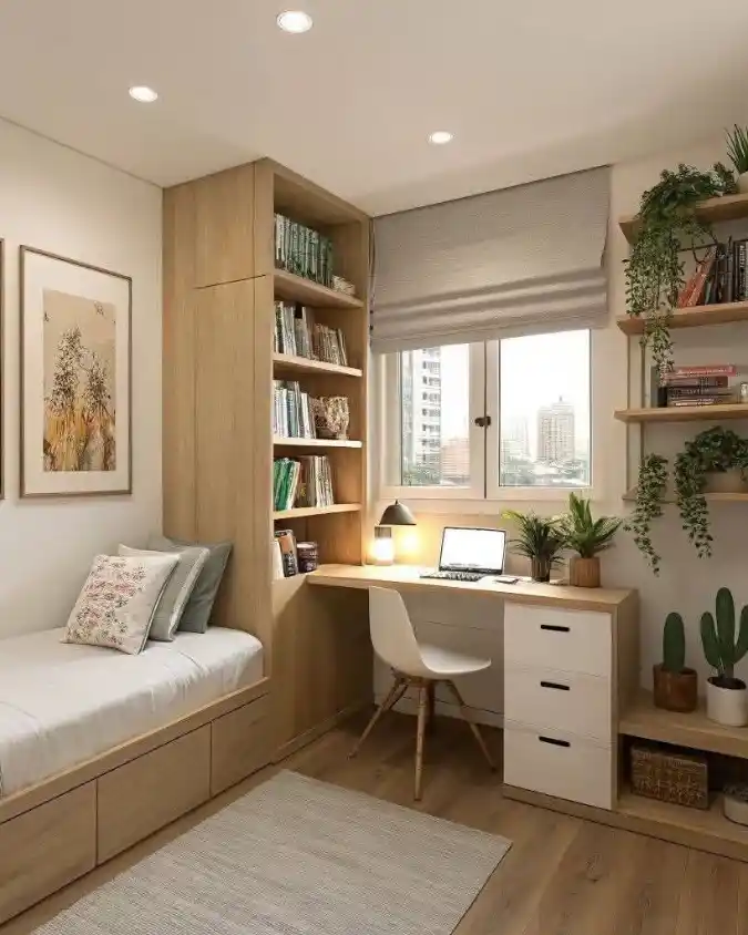 Floor-to-Ceiling Built-In Nook