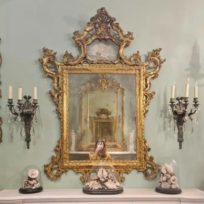 Gilded Statement Mirror