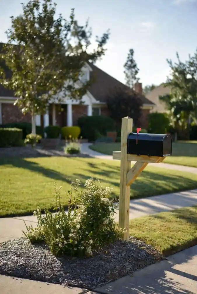 Minimalist Mulch and Shrub