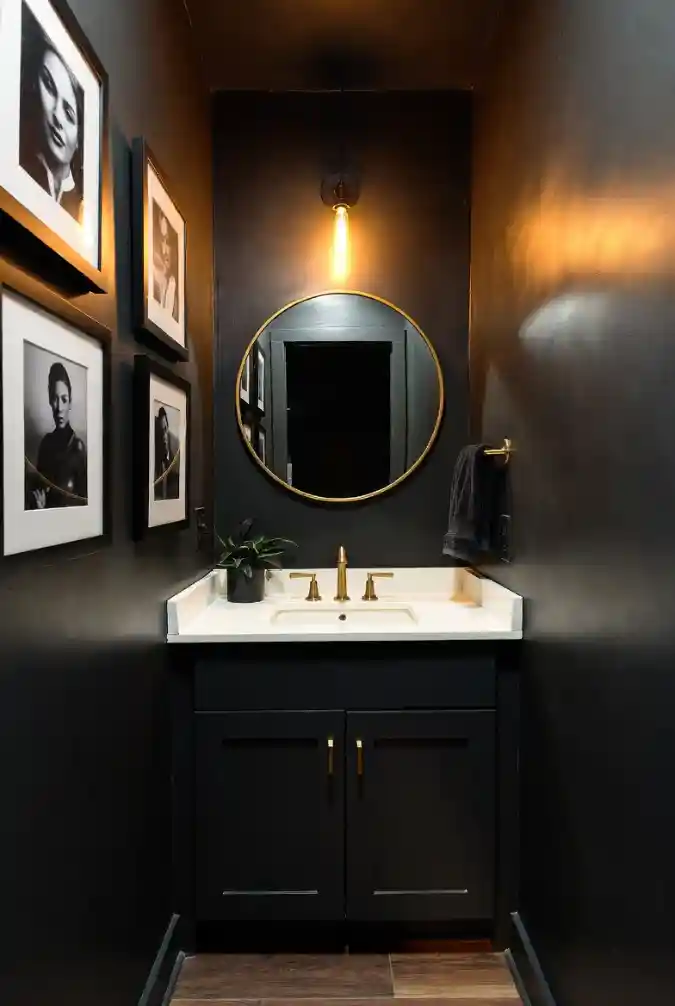 Moody Black and Brass Retreat
