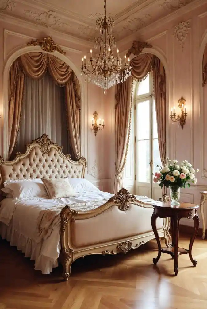 Opulent Gilded Statement Bed