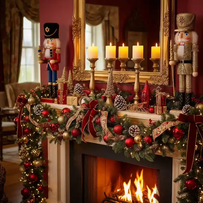 Sentinels of the Season Mantel