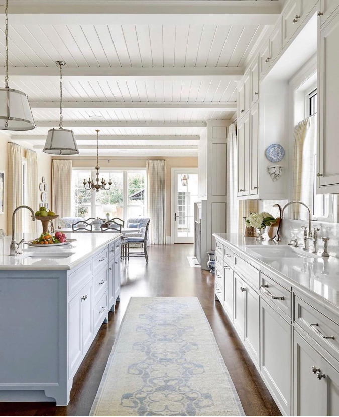 Soft Blue Island Centerpiece