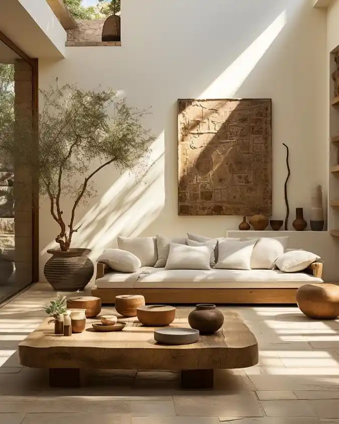 Sun-Drenched Organic Living Room