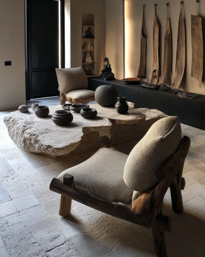 The Raw Stone Slab Centerpiece