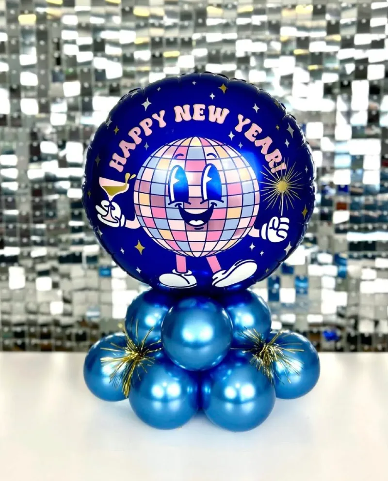 Electric Blue Disco Fever Centerpiece