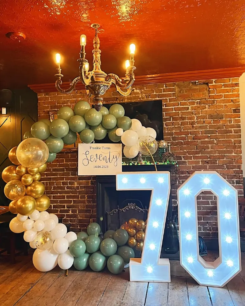 Vintage Sage and Gold Pub Celebration