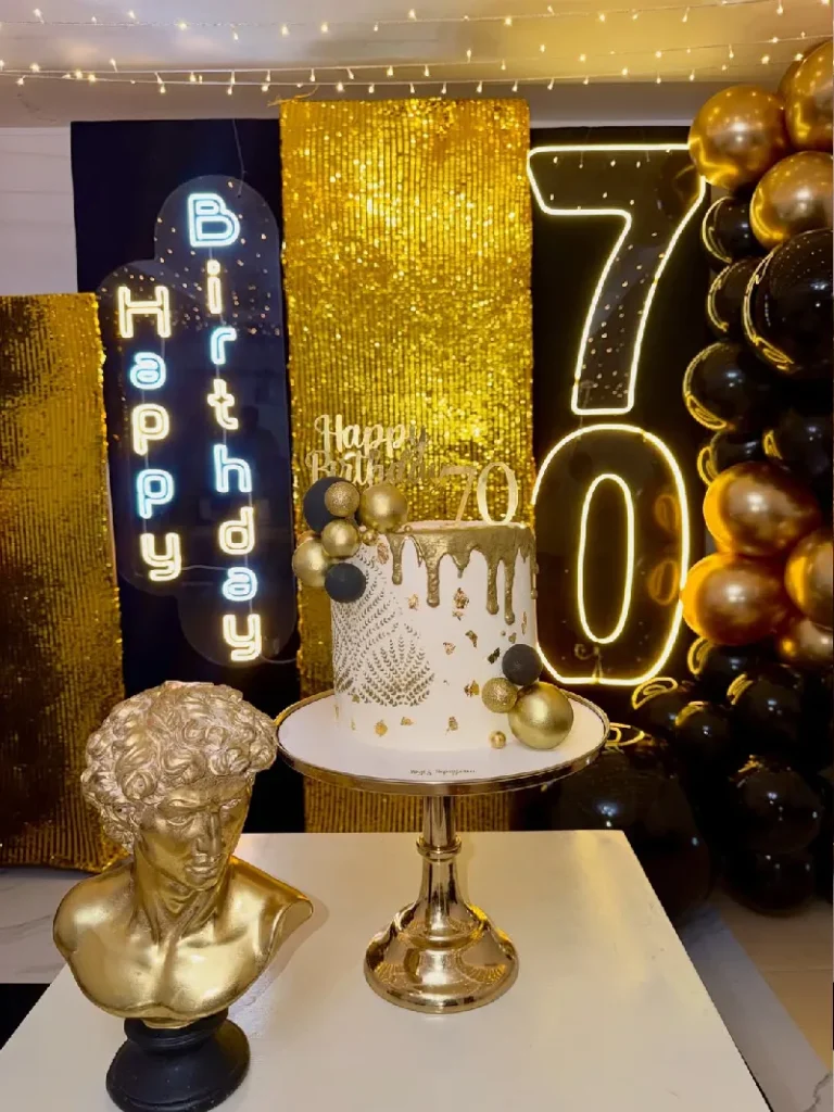 Gilded Noir and Neon Glamour