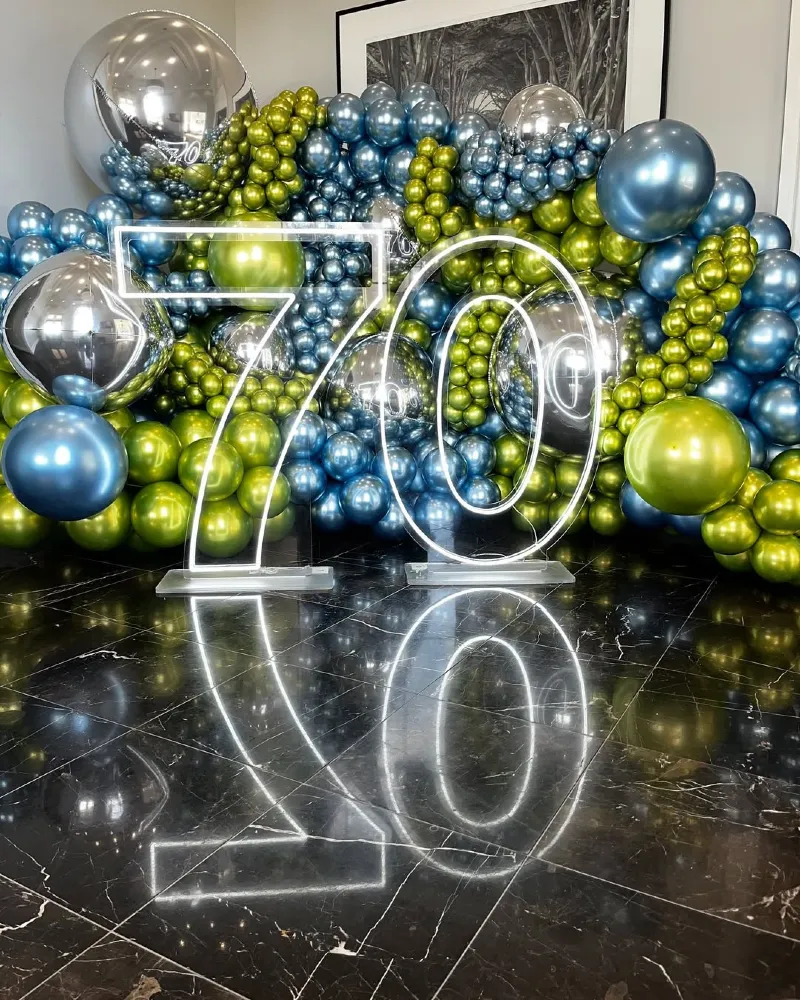 Futuristic Neon and Metallic Sheen