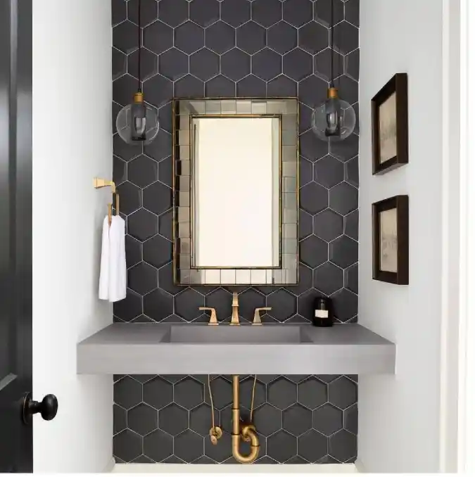 Antiqued Glass Mosaic Mirror