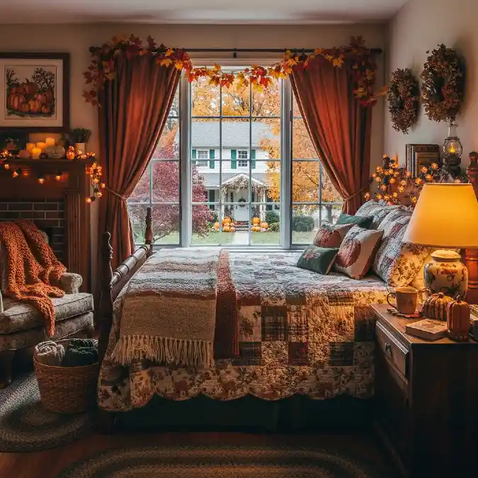 Autumn Window Haven Bedroom
