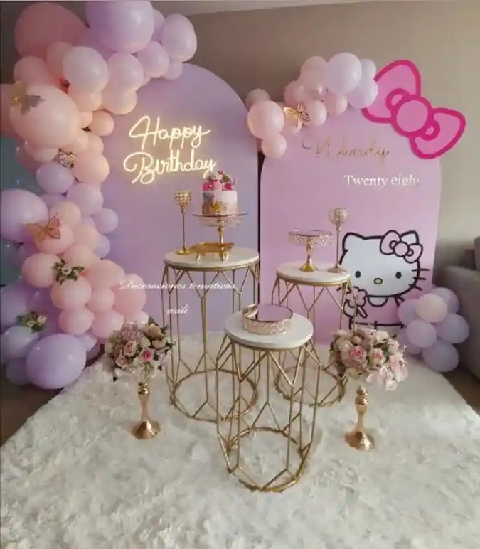 Blush Hello Kitty Luxe Birthday Setup