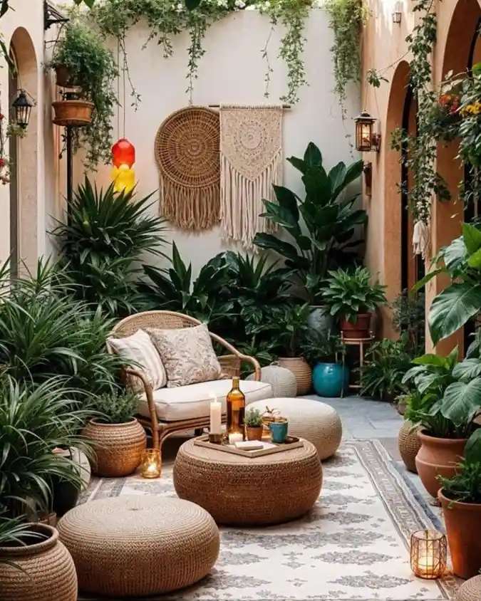 Bohemian Courtyard Escape