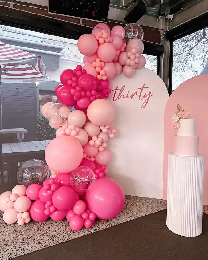 Chic Pink Milestone Setup