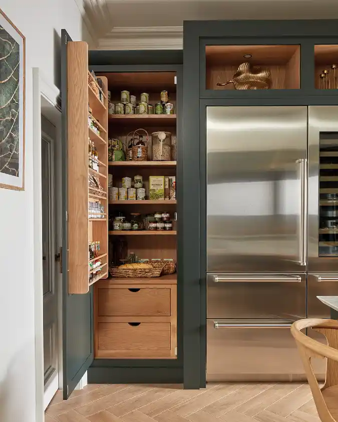Clever Pull-Out Door Pantry