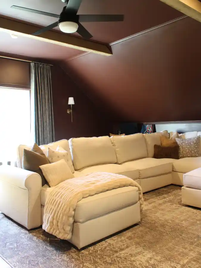 Cozy Attic Media Lounge