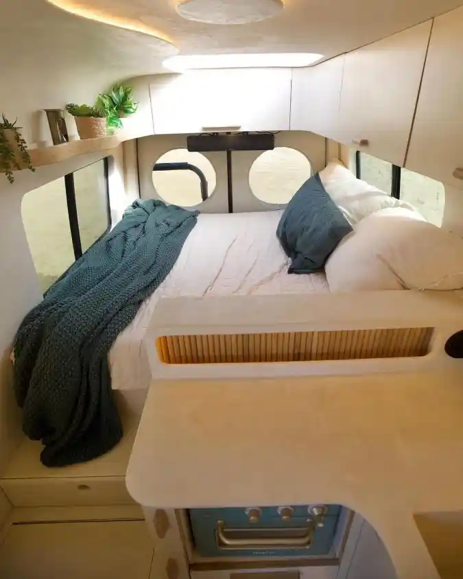 Cozy Slatted Wood Sleeping Cabin