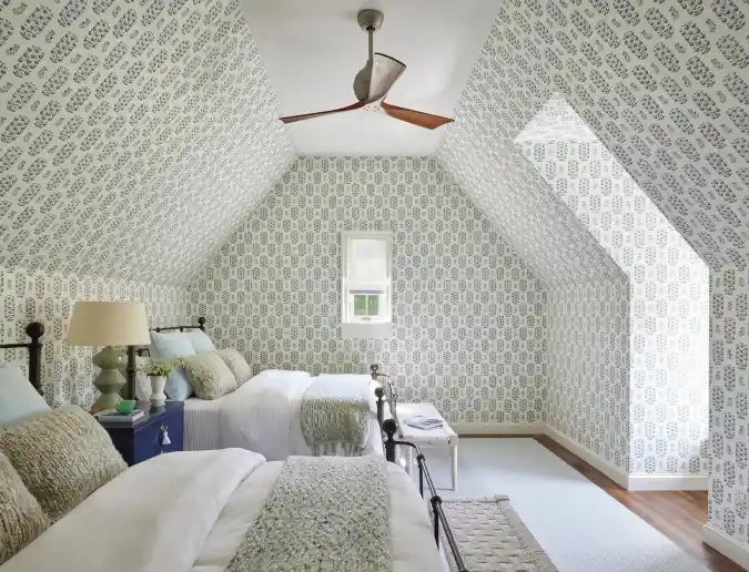 Create Cohesion with Floor-to-Ceiling Wallpaper