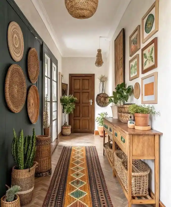 Damage-Free Bohemian Entryway