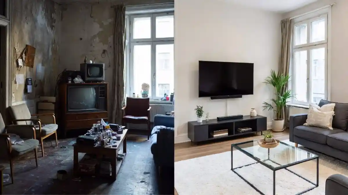 Dated Den to Bright Lounge Switch