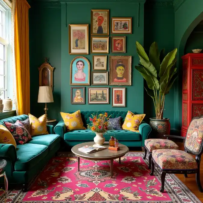 Eclectic Curated Art Displays