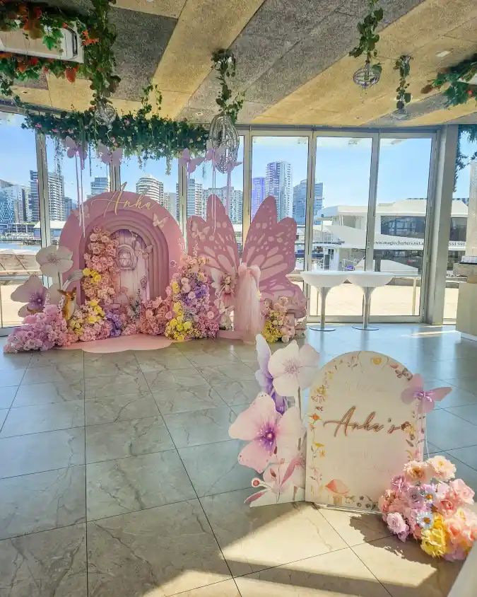 Enchanted Fairy Garden Birthday Backdrop