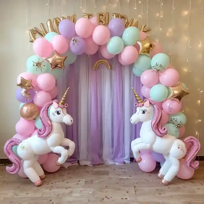 Enchanted Unicorn Balloon Archway