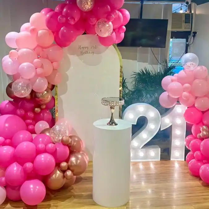 Glamorous Pink and Gold Photo Backdrop