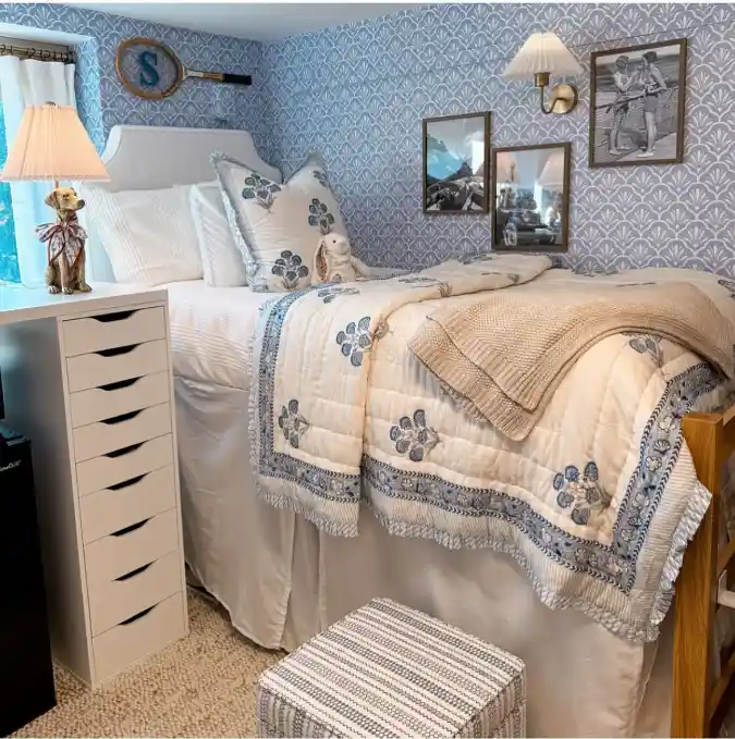 Layered Coastal Boho Bedding