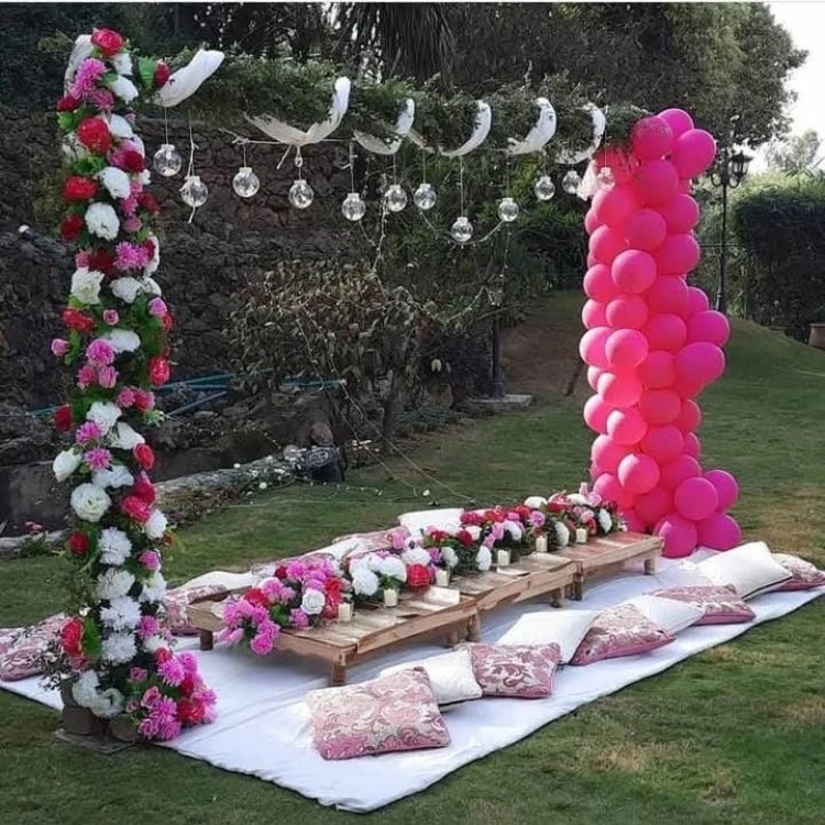 Magenta Bloom and Balloon Boho Picnic