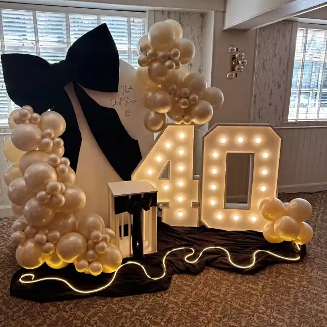 Milestone Glamour The Ultimate 40th Birthday Setup
