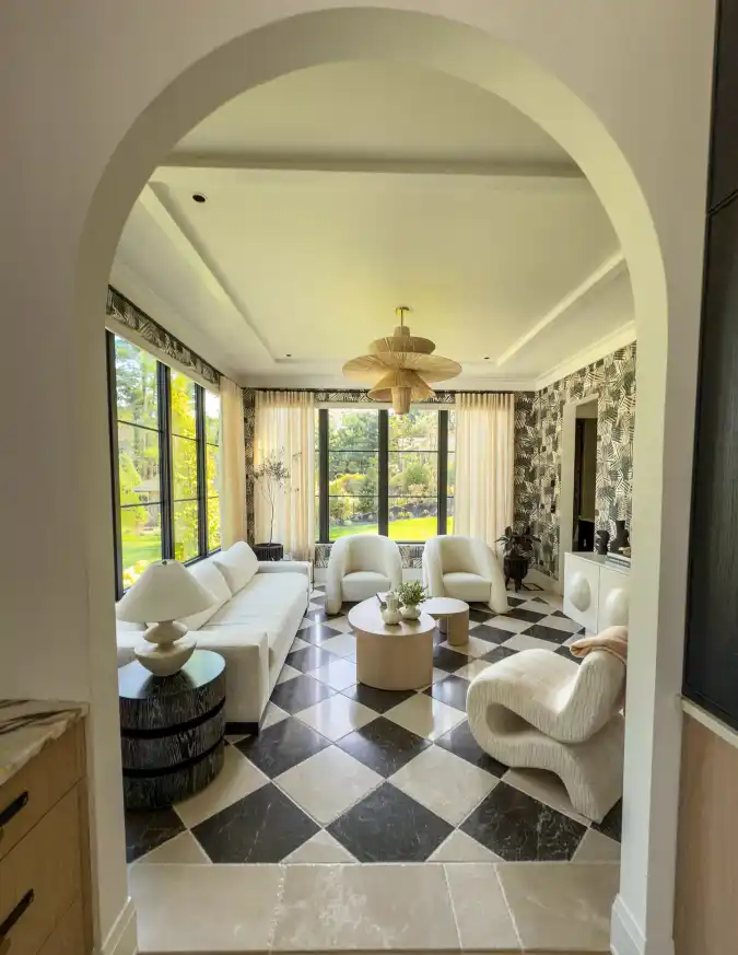 Monochrome Sunroom Retreat