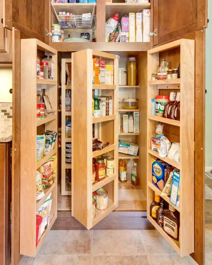 Multi-Tiered Swing-Out Pantry