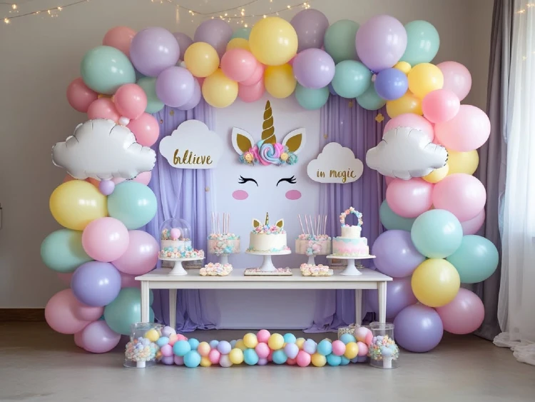Pastel Lavender & "Believe" Dessert Table