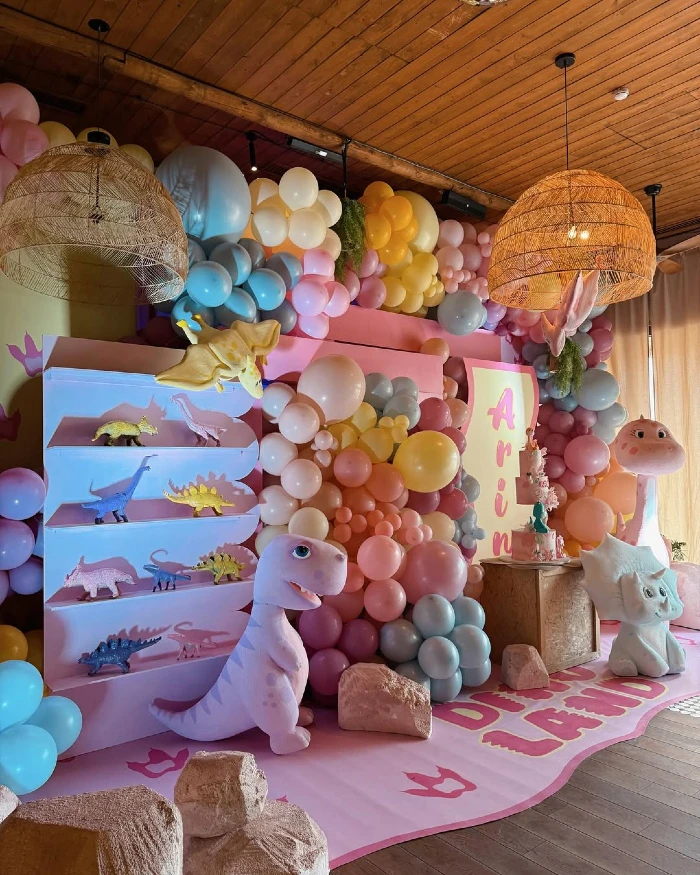 Pastel Pop Boho-Chic Dinoland Party