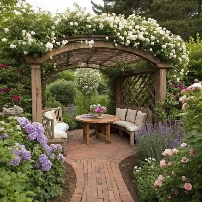 Romantic Garden Pergola Retreat
