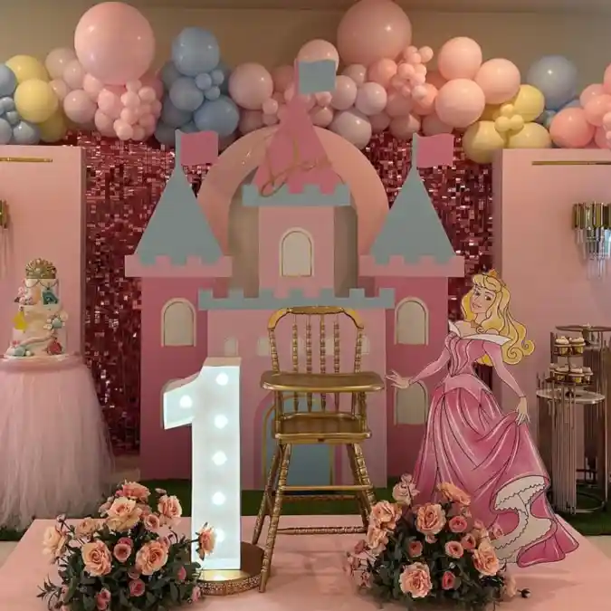 Royal Sleeping Beauty Stage Backdrop