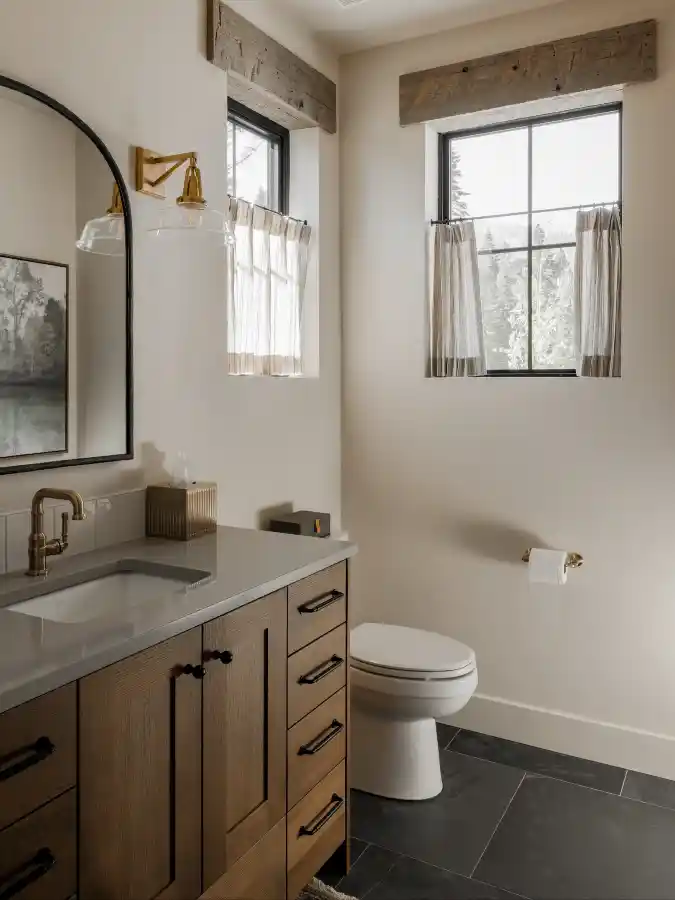 Rustic Luxe Powder Room