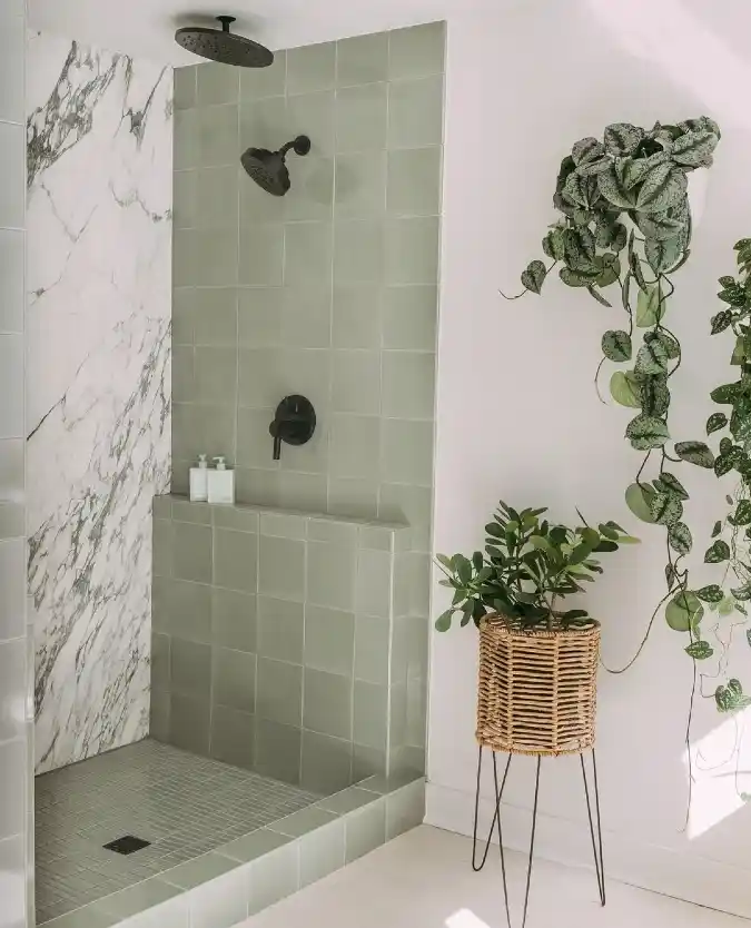 Sage Green and Marble Oasis