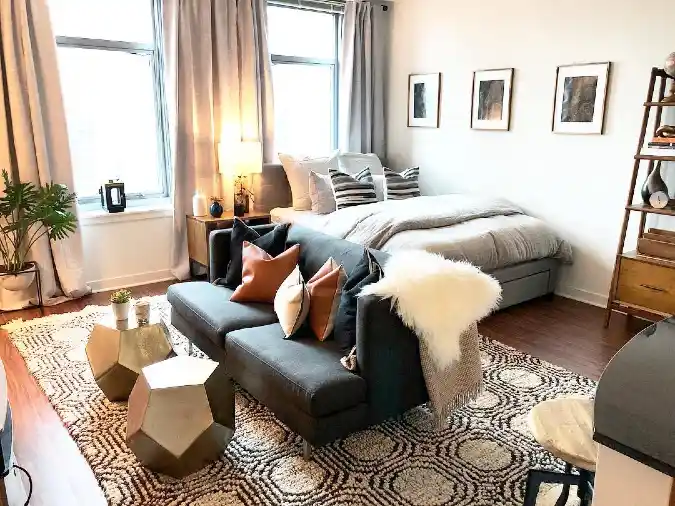 Sofa-Back Bedroom Zoning