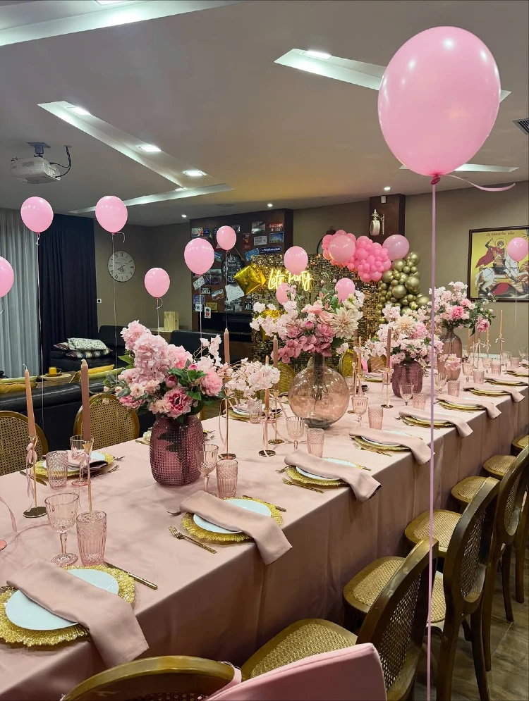 Sophisticated Blush and Gold Banquet for a Classy Send-Off