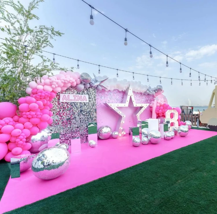 Sparkling Silver and Hot Pink Disco for a Lucky Star Celebration